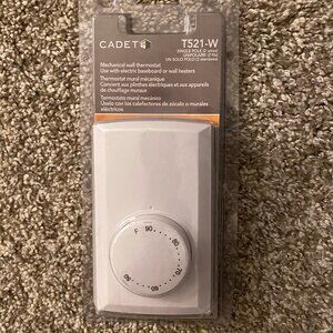 New Cadet T521-W Mechanical Wall Thermostat Single Pole - Non Programmable